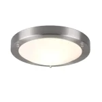 Trio CONDUS fürdőszobai mennyezet lámpa fém, üveg, nikkel, fehér, E27, IP44 - 6801011-07 Korlátozott ajánlat