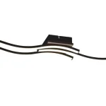Trio ROUTE mennyezet lámpa fém, műanyag, fekete, barna, fehér, LED, 3000K, 3x5W, 1500lm - R62473135 Csak ma