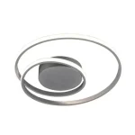 Trio ZIBAL mennyezet lámpa fém, szürke, LED, 3000K, 22W, 2500lm - R62911187 Legjobb ár