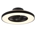 Vásárlói kedvenc Trio HALMSTADT ventilátoros lámpa fém, műanyag, fekete, fehér, LED, 3000K-6500K, 39.6W, 3900lm - R62672132