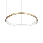 Végkiárusítás IdealLux GEMINI SP D081 függeszték fém, műanyag, sárgaréz, fehér, LED-DALI, 3000K, 59W, 7600lm - 304731