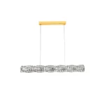 Vedd meg online Azzardo FLORENCE függeszték fém, kristály, arany, áttetsző, LED, 4000K, 36W, 2880lm - 6187