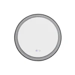 Azzardo SERGIO fürdőszobai tükör fém, műanyag, tükör, fekete, fehér, LED, 3000K-4000K, 40W, 3200lm, IP44 - 5819 Outlet