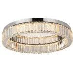 Azzardo SPARK mennyezet lámpa fém, üveg, króm, áttetsző, LED-TRIAC, 3000K, 48W, 2560lm - 5785 Szuper akció