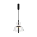 Vásárlói kedvenc Maytoni BANGKOK függeszték fém, üveg, fekete, áttetsző, LED, 3000K, 12W, 1200lm - MOD185PL-L6B3K2