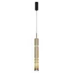 Vedd meg online Maytoni ORDO függeszték fém, üveg, fekete, sárgaréz, LED, 3000K, 8W, 920lm - MOD272PL-L12BS3K