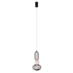 Újdonság Maxlight BORA függeszték fém, üveg, fekete, arany, fehér, LED, 3000K, 10W, 621lm - P0591