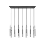 Trio LUCENT függeszték fém, üveg, fekete, króm, áttetsző, LED, 2300K - 3000K - 4000K, 11x2.8W, 11x280lm - 344511120 Vásárlói kedvenc