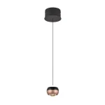 Azonnali szállítás Trio ORBIT függeszték fém, fekete, kávészín, LED, 2300K - 3000K - 4000K, 8W, 960lm - 344410132