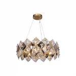 Zuma Tiara függeszték fém,kristály,arany, füstszin, E14 - ZU-9864-500 Kedvezmény