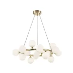 Azonnal elérhető Zuma Bobo függeszték fém,üveg,arany,fehér,G9 - ZU-P0462-20C-F7AA