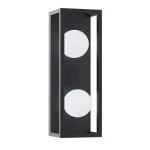 Alacsony ár Zuma Piro fali lámpa fém,üveg,fekete,fehér,G9+LED,3000K-6000K,13W,1500lm - ZU-MB3115-2-3BT