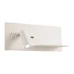 Vásárlói kedvenc REDO BROOK fali lámpa, fém, fehér, LED, 3000K, 8W+3W, 135lm + 733lm - 01-3314