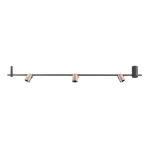 Azonnal elérhető REDO KOBE fali lámpa, fém, fekete, kávé, LED, 2700K, 20W, 1518lm - 01-4213