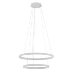 Vedd meg online REDO ICONIC függeszték, fém, fehér, LED, 3000K-4000K, 110W, 6654lm - 01-3920