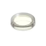 Akciós ár REDO SOLERA mennyezetlámpa, fém, üveg, fekete, füstszín, LED, 3000K-4000K, 24W, 959lm - 01-3589