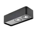 Árengedmény REDO YUKI mennyezetlámpa, fém, fekete, LED, 3000K, 10W, 738lm - 01-3692