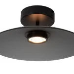 Akció Lucide MENGA mennyezet lámpa fém,üveg,fekete,szürke,LED,2700K,11W,360Lm - 25117/10/65