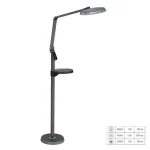 Akciós ár Prezent SALSA LED állólámpa fém, műanyag, szürke, fekete, LED, 15W, 1500lm, 3000K-6500K - 31220