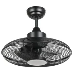 Szuper akció Eglo IGELDO ventilátor fém, akril, fekete, fehér, LED, 15W, 3000K-4000K-5000K, 1800 Lm - 35133