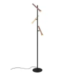 Trio FIATO állólámpa, fém, fekete, barna, LED, 9W, 1200lm, 2300K+3000K+4000K - Trio-452010317 Kihagyhatatlan ajánlat