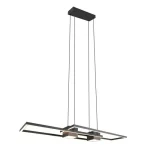 Trio ALBANY függeszték, fém, fekete, LED, 37W, 4300lm, 2700K-6500K - Trio-347710432 Különleges ajánlat