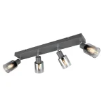 Szuper akció Trio CADIZ szpotlámpa, fém, üveg, antracit, króm, E14 - Trio-R81784042