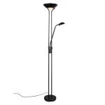 Trio SPOCK állólámpa, fém, üveg, fekete, fehér, LED, 19W+5W, 2200lm+500lm, 3000K - Trio-R42292132 Ne maradj le