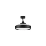 Árcsökkenés NovaLuce NEVMA ventilátoros mennyezet lámpa fém, műanyag, fekete, fehér, áttetsző, LED, 36W, 3000-4000-6500K, 4100 Lm - NL-9952377