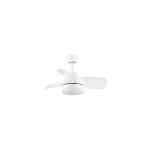 Újdonság NovaLuce NERINA ventilátoros mennyezet lámpa fém, műanyag, fehér, áttetsző, LED, 18W, 3000-4000-6500K, 2190 Lm - NL-9952379