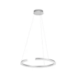 Árengedmény NovaLuce ELMO függeszték fém, akrill, króm, fehér, LED, 48W, 3500K, 2878 Lm - NL-9019729