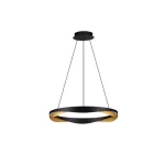 Árengedmény NovaLuce RADON függeszték fém, fekete, arany, LED, 53W, 3000K, 1751 Lm - NL-9186948