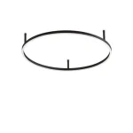 Akciós ár Ideallux ORACLE SLIM PL D070 ROUND ON-OFF BK mennyezeti lámpa fém, műanyag, fekete, opál, LED, 37W, 4350lm, 4000K - 341941