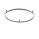 Újdonság Ideallux ORACLE SLIM PL D090 ROUND ON-OFF BK mennyezeti lámpa fém, műanyag, fekete, opál, LED, 53W, 5350lm, 4000K - 341989