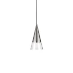 Vedd meg online Ideallux CONO SP1 NICKEL függeszték fém, üveg, nikkel, áttetsző, GU10 - 322803