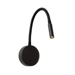 Vásárlói kedvenc Lucide ASJA fali lámpa fém, fekete, LED dim, 3W, 2700K, 190 Lm - 41206/03/30