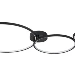 Alacsony ár Rabalux FORMAND mennyezet lámpa fém, műanyag, fekete, fehér, LED, 38W, 1100lm, 3000K - 71297