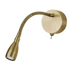 Utolsó esély Searchlight FLEXY fali lámpa fém, sárgaréz, LED, 0,80W, 6500K, 71 Lm - 9917SB