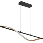 Ajánlat Globo WATKINS függeszték fém, akril, fekete, barna, LED, 30W, 3000K, 1130 Lm - 67354H