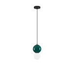 Újdonság NovaLuce NOESIS függeszték fém, üveg, fekete, zöld, LED, 4W, 240lm, 3000K - NL-9009201