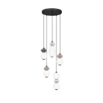 Ajánlat NovaLuce PALLINA függeszték fém, üveg, fekete, fehér, LED, 28W, 1680lm, 3000K - NL-9009305