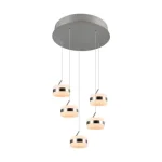 Trio DIOS függeszték fém, akril, nikkel , fehér, LED, 40W, 2300-3000-4000K, 4000Lm - 331430507 Akció
