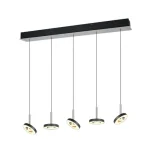 Azonnal elérhető Trio GUANO függeszték fém, akril, nikkel, fekete, fehér, LED, 40W, 2300-3000-4000K, 4250Lm - 334410507