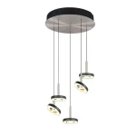 Alacsony ár Trio GUANO függeszték fém, akril, nikkel, fekete, fehér, LED, 40W, 2300-3000-4000K, 4250Lm - 334430507