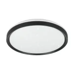 Trio SOLIT mennyezet lámpa fém, műanyag, fehér, fekete,RGB-LED, 14W, 2700-6500K, 1800Lm - R63581132 Expressz szállítás