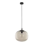 TK Lighting VIBE függeszték fém, üveg, fekete, topáz, E27 - TK-4703 Szuper akció