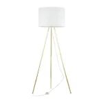 TK Lighting UMBERTO állólámpa fém, szövet, arany, fehér, E27 - TK-6637 Kihagyhatatlan ajánlat