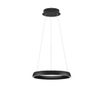 Szuper akció NovaLuce OVIA függeszték fém, szilikon, fekete, LED, 48W, 27000-4000K, 1841 Lm - NL-9695702