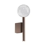 Vedd meg most Redo BOLLA fali lámpa fém, üveg, barna, áttetsző, LED, 12W, 1109lm, 2700K-3000K - 01-4547