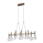 Árengedmény Redo BOLLA függeszték fém, üveg, barna, áttetsző, LED, 44W, 3312lm, 2700K-3000K - 01-4559